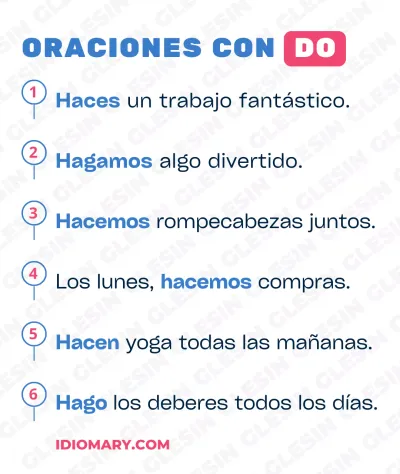 Oraciones con Do en inglés