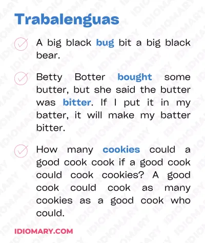 Los mejores trabalenguas en inglés: practica con palabras difíciles