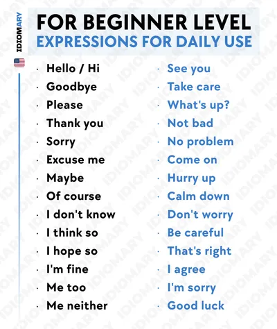Common Expressions List in French